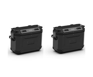 KFR37BPACK2 - Kappa Pair of Side Cases MONOKEY K-FORCE black aluminum 37 Lt