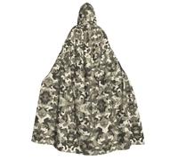 KFRXXZQB Army Digital Camouflage -Print Adults Halloween Cloak Hooded - Full Print Gothic Cape For Festivals, Larp Events & Themed Parties With Machine Washable Fabric