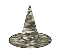 KFRXXZQB Army Digital Camouflage -Print Full Coverage Halloween Hat - Packable Witch Headwear For Festivals, Larp & Parties 1 PC