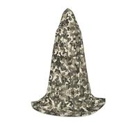 KFRXXZQB Army Digital Camouflage -Print Youth Hooded Cape - Adjustable Printed Cloak For Halloween Events, School Theatre & Costumes S
