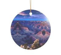 KFRXXZQB Beauty Grand Canyon -Print Acrylic Pendant Golden Lanyard - Customizable High-Clarity Ornament For Christmas & Wedding Deco.