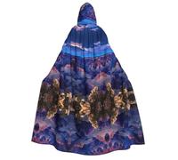 KFRXXZQB Beauty Grand Canyon -Print Adults Halloween Cloak Hooded - Full Print Gothic Cape For Festivals, Larp Events & Themed Parties With Machine Washable Fabric