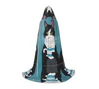 KFRXXZQB cat -Print Youth Hooded Cape - Adjustable Printed Cloak For Halloween Events, School Theatre & Costumes L