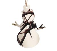 KFRXXZQB Crown of thorns -Print Handcrafted Wooden Christmas Ornaments - Double-Sided Printed Hanging Decor For Tree Home Gifts. 2PCS