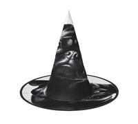 KFRXXZQB Cute Black Pug Dog -Print Full Coverage Halloween Hat - Packable Witch Headwear For Festivals, Larp & Parties 2 PCS