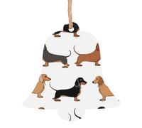 KFRXXZQB Dachshund Weiner Pet Dogs -Print Handcrafted Wooden Christmas Ornaments - Double-Sided Printed Hanging Decor For Tree Home Gifts. 2PCS
