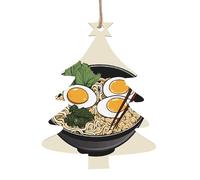 KFRXXZQB Delicious Sweet Ramen -Print Handcrafted Wooden Christmas Ornaments - Double-Sided Printed Hanging Decor For Tree Home Gifts. 2PCS
