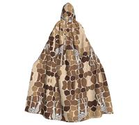 KFRXXZQB Giraffe Print -Print Adult Halloween Cloak - Adjustable Hooded Cape For Parties, Gothic Events & Festivals, Machine Washable Value Option