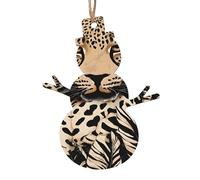 KFRXXZQB Leopard Pattern -Print Handcrafted Wooden Christmas Ornaments - Double-Sided Printed Hanging Decor For Tree Home Gifts. 2PCS
