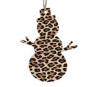 KFRXXZQB leopard patterned wallpaper -Print Handcrafted Wooden Christmas Ornaments - Double-Sided Printed Hanging Decor For Tree Home Gifts. 2PCS