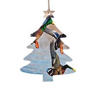 KFRXXZQB mallard ducks -Print Handcrafted Wooden Christmas Ornaments - Double-Sided Printed Hanging Decor For Tree Home Gifts. 2PCS