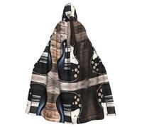 KFRXXZQB Musical Guitar -Print Adult Halloween Cloak - Adjustable Hooded Cape For Parties, Gothic Events & Festivals, Machine Washable Value Option