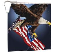 KFRXXZQB North Bald Eagle -Print 72X72 Shower Curtain Waterproof Fabric With Hooks Large Bathroom Decor Modern Design For Home Use.Iron