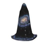 KFRXXZQB Starry Universe Space -Print Youth Hooded Cape - Adjustable Printed Cloak For Halloween Events, School Theatre & Costumes M