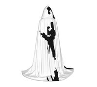 KFRXXZQB taekwondo martial arts -Print Youth Hooded Cape - Adjustable Printed Cloak For Halloween Events, School Theatre & Costumes L