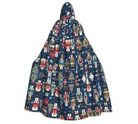 KFRXXZQB Women's Nutcracker Ballet Xmas Dance -Print Adults Halloween Cloak Hooded - Full Print Gothic Cape For Festivals, Larp Events & Themed Parties With Machine Washable Fabric