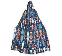 KFRXXZQB Women's Nutcracker Ballet Xmas Dance -Print Adults Halloween Cloak Hooded - Full Print Gothic Cape For Festivals, Larp Events & Themed Parties With Machine Washable Fabric