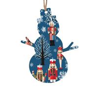 KFRXXZQB Women's Nutcracker Ballet Xmas Dance -Print Handcrafted Wooden Christmas Ornaments - Double-Sided Printed Hanging Decor For Tree Home Gifts. 2PCS