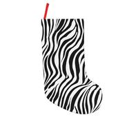 KFRXXZQB Zebra Print -Print 18-Inch Patchwork Christmas Stocking, Customizable Handmade Festive Hanging Decor For Gifts & Holiday Parties (1 Piece)