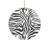 KFRXXZQB Zebra Prints -Print Acrylic Pendant Golden Lanyard - Customizable High-Clarity Ornament For Christmas & Wedding Deco.
