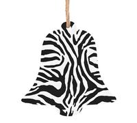 KFRXXZQB Zebra Prints -Print Handcrafted Wooden Christmas Ornaments - Double-Sided Printed Hanging Decor For Tree Home Gifts. 2PCS