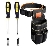 KFSCIP 3-Piece Tool Pouch Set, Electrician Tool Bag with Screwdrivers, Compact Utility Belt Pouch with Massage Handle Bits for Home Repair and Appliance Disassembly