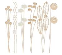 KFSCIP Decorative Home Accessories, Reed Diffuser Sticks, Diffusers for Home, Room Diffuser, 24-Pack Yellow Bamboo Sticks, Valentte Diffusers