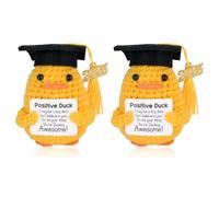 KFSCIP Graduation Gifts, Positive Plush Dolls for High School and College Graduates 2025, Inspirational Emotional Support Gift, Milk Cotton Material, 9.5cm x 5cm