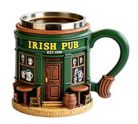 KFSCIP Irish Bar Mug, with 3D Resin Design, 300 ml Capacity Guinness Mug, with Unique Irish Pub Theme
