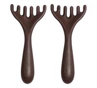 KFSCIP Wooden Head Massager, 2 Pack Scalp Massage Tool, Stress Relief Wood Comb for Relaxation, Portable Head Scratcher for Office, Travel, Home Use, 14 x 6.5CM