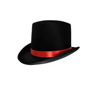 Kfsghdnz Top Hats for Adult Party Stage Perform Deluxe Tuxedo Hat Costume Man Women Magician Hat with Band (Black A, One Size)
