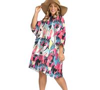 KFUBUO Surf Poncho Changing Towel Swim Robe with Pocket Plus Size Terry Cloth Swim Cover Up for Women Towel Poncho Hoodie, Rainbow, Large