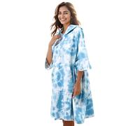 KFUBUO Surf Poncho Changing Towel Swim Robe with Pocket Plus Size Terry Cloth Swim Cover Up for Women Towel Poncho Hoodie