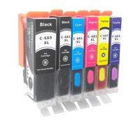 KFVMVTDW 1pcs PGI-680XXL CLI681 TS6260 TS8260 printer refill cartridge(CLI-681XXLBK Small Black Refillable Cartridge)