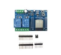 KFVMVTDW 2-channel ESP32 Bluetooth BLE relay module DC5-60V power supply ESP32-WROOM-32E development board I/O port full pin