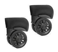 Kfwfuaee 1 Pair Trolley Caster Suitcase Replacement Parts Luggage Box 360 Degree Spinner Repairing Set Heavy Duty Luggage Wheel Spare Part