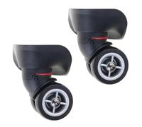 Kfwfuaee 1 Pair Trolley Caster Suitcase Replacement Parts Luggage Box 360 Degree Spinner Repairing Set Heavy Duty Luggage Wheel Spare Part