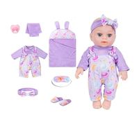 Kfwfuaee 12 Inch Newborn Girl Baby Dolls in Vinyls Perfect for Parents Child Interaction Child-friendly Realistic Girl