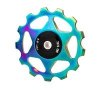 Kfwfuaee 13t Aluminum Alloy Manual Gear Shift Haven Sealed Bearing Wheel Bicycle Wheel Rear Wheel Rear Guide Pulley