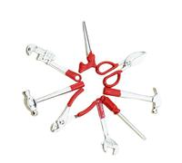 Kfwfuaee 2. Miniature Workshop Tools 8PCS with Hammer Wrench Pretend Play Accessories for 1/12 Scenes Doll House Miniature Toy Tool Set