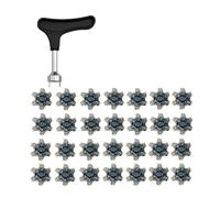Kfwfuaee 28 Pack Golf Cleats Secure Stability Spikes Professional Golf Shoe Men Spikes for Enhancea Grip on Various Terrains High Grip Golf Cleats
