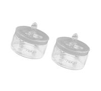 Kfwfuaee 2Pcs Scientific Flat Form Weighing Jars 70x40mm For Accuracy Measurement And Watchmaking Maintenance Low Profile Design Flat Bottom Scientific Containers