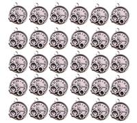 [Kfwfuaee] 30PCS Elegant Watch Craft Pendant Alloy Clock Charms for Jewelry Making and Decoration Accessories
