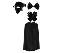 Kfwfuaee 4Pcs Operas Costume Accessories, Phantoms, All black