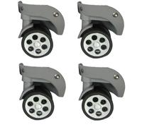 Kfwfuaee 4PCs Rubber Trolley Casters Replacement for Luggage Box 60x12mm/55x12mm Heavy Duty Suitcase Wheel 360 Degree Kit Trolley Casters