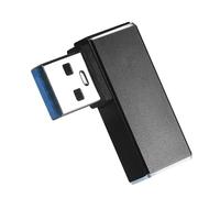 Kfwfuaee 90 Degree USB Connector Adapter With/without LED Light Charging Portable Size For Hard Disk And More