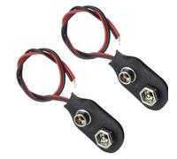 Kfwfuaee 9V Power Wiring Connector Cable, Type I WITHOUT DC1 PLUG | 2 Piece Set with Battery Clip Cap for Replacement Tasks and Device Service Work
