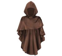 Kfwfuaee Apocalyptic Shawl Scarf Shamans Cowl Medieval Costume Renaissances Hooded Scarf Cosplay Halloween Costume For Women Men Medieval Renaissances Hooded Cowl