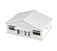 Kfwfuaee Architectural House Scene Building Set, D | 1: 64 City Display Structure with Shelf Layout Appeal, Assembly Hobby Piece Detail