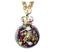 [Kfwfuaee] Art Alloy Necklace, Retro Resin Pendant Neck Chain, Adjustable Length, Rabicle Chain, Daily Wear Jewelry, Unique Design, Female Jewelry, フリーサイズ, As described in the description, No Gemstone